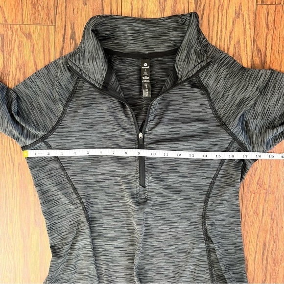 90 Degree By Reflex Black Marled 1/4 Zip Athletic Sporty Long Sleeve Shirt Small - Picture 10 of 13